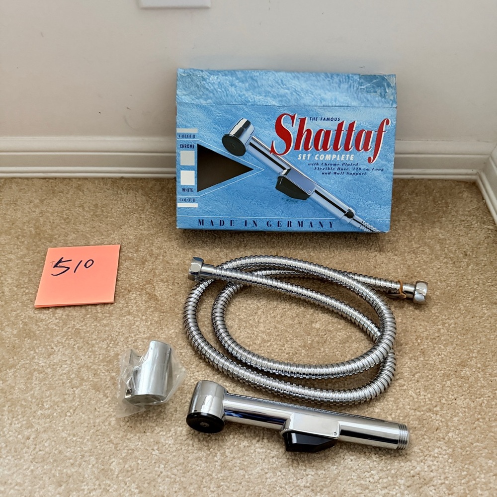 Silver Handheld Bidet Sprayer Set. Germany
